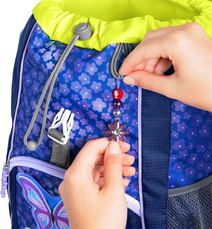 Step by Step Rucksack-Set KID „Butterfly Maja“, mit Sitzkissen, ergonomischer Mini-Ranzen mit höhenv
