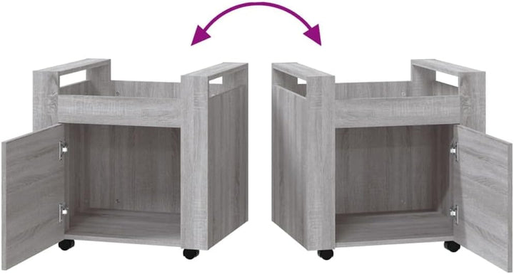 vidaXL Bürowagen, Rollcontainer mit viel Stauraum, Rollschrank für Wohnzimmer Büro Schlafzimmer, Bür