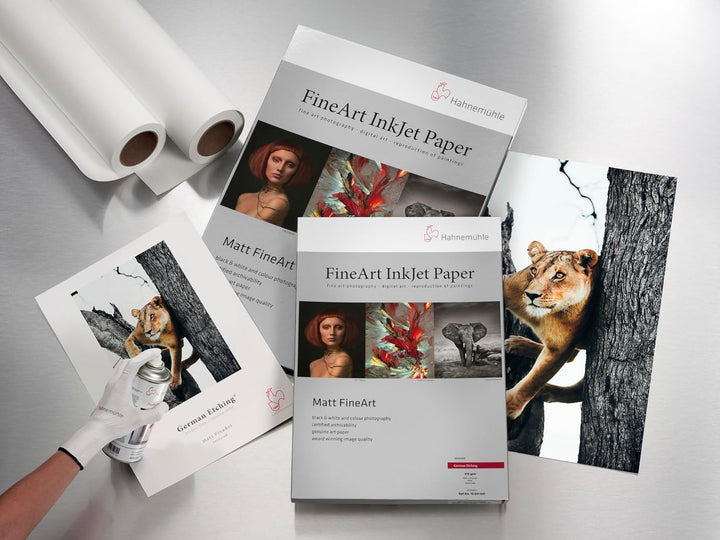 Hahnemühle 10641642 Digital FineArt German Etching Papier, 310 g/m², DIN A3, 297 x 420 mm, weiss, 29