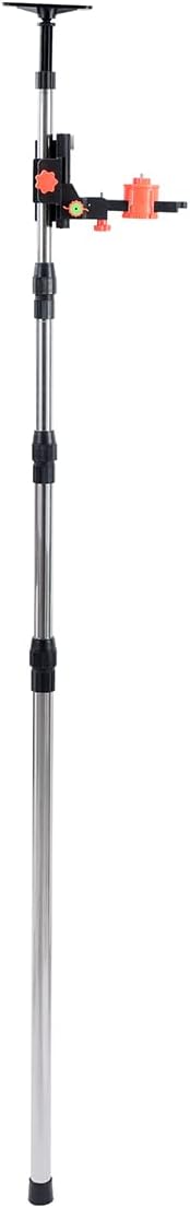 TOPWAY Laser Niveau Teleskopstange 115–400 cm Edelstahl Teleskop-Nivellierlatte ausziehbar vom Boden