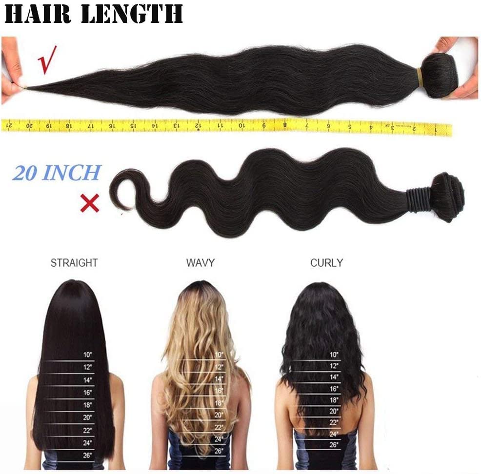 Brazilian Straight Hair Human Hair 3 Bundles（8" 8" 8"，210g) Bresiliennes brasilianisches glattes Haa