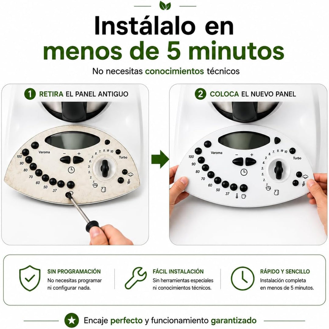 Thermomix TM31 Knopf | Frontpanel komplett mit Membran-Tastatur | Ersatzteile, Zubehör für den Therm