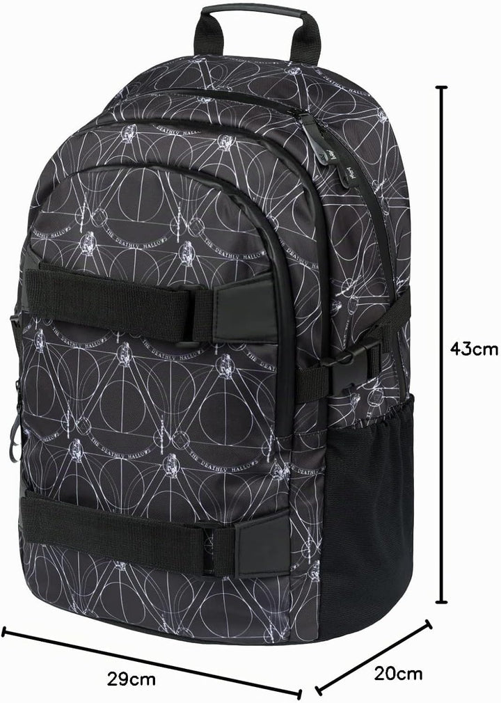 Baagl Schulrucksack Set Jungen Mädchen 3 Teilig, Schultasche ab 3. Klasse, Grundschule Ranzen mit Br
