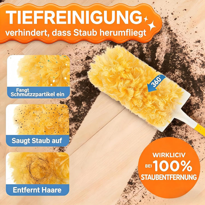 Staubmagnet Nachfüllpack Tücher Set für Swiffer Duster I Staubwede I Einweg Magnet Staubwede l Start