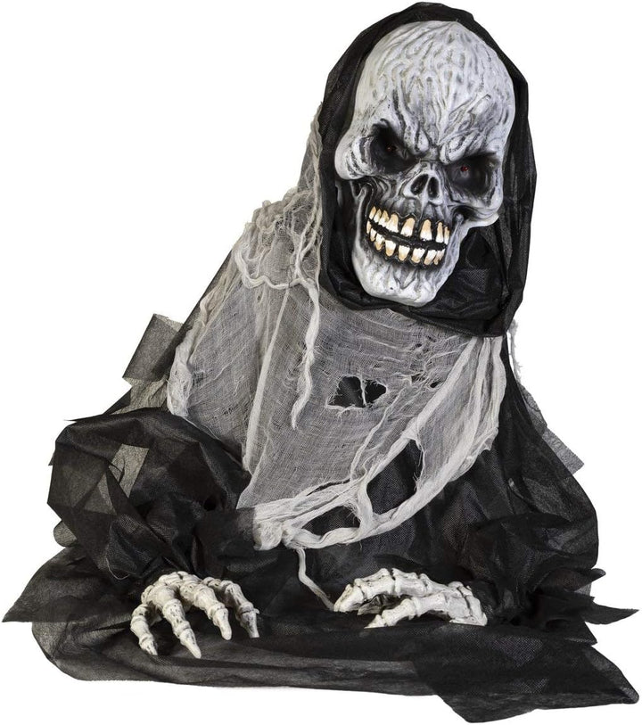EUROPALMS Halloween Figur Death Man, 68cm | Gevatter Tod als animierte Standfigur