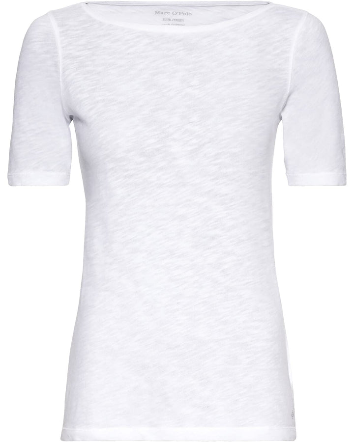 Marc O'Polo Damen 51399 T Shirt, Blanc (White 100), M EU M Weiss, M Weiss