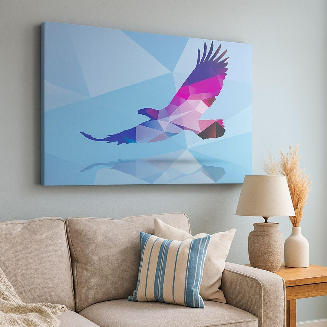 Bilder auf Leinwand Eagle Illustration modern Grafik Leinwandbild 70x50cm Wandbilder Dekoration Wohn