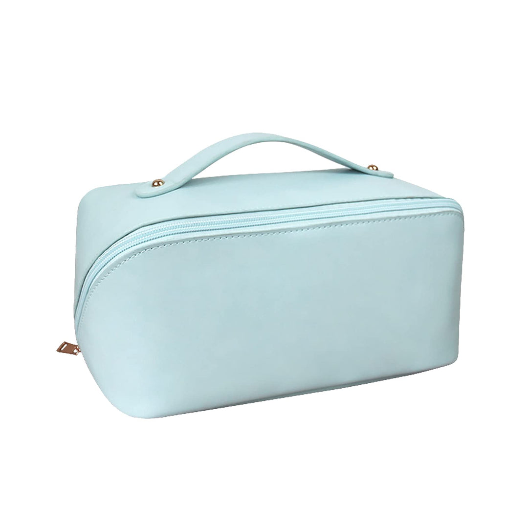 Grosse Kapazität Kosmetiktasche Wasserdicht Kulturtasche Leder Schminktasche Multifunktions Kulturbe