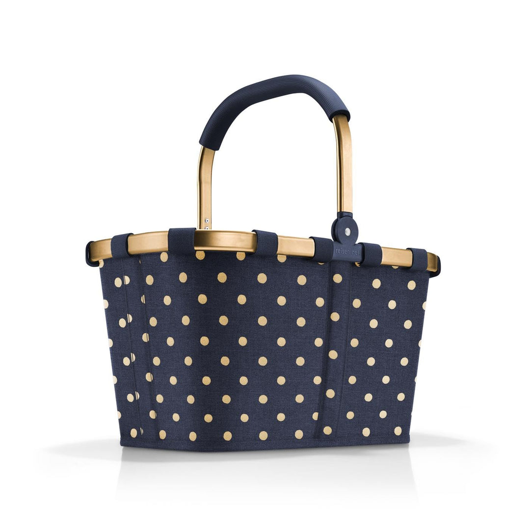 reisenthel carrybag frame metallic dots blue – Stabiler Einkaufskorb mit viel Stauraum und praktisch