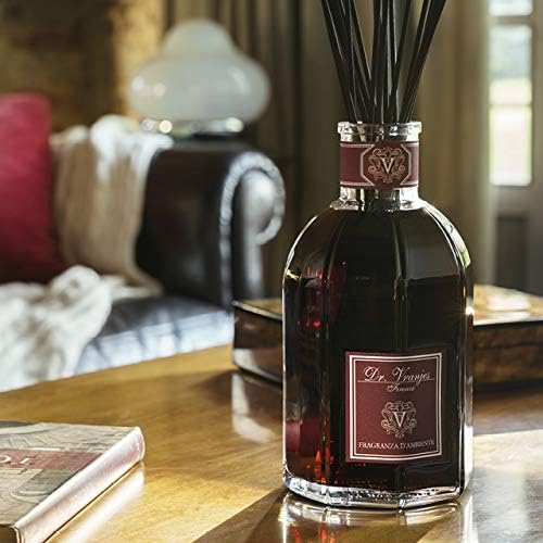 Dr. Vranjes – Rosso Nobile Diffuser 500 ml mit Schwarze Stäbchen - Luxus-Raumduft, Made in Italy, Ha