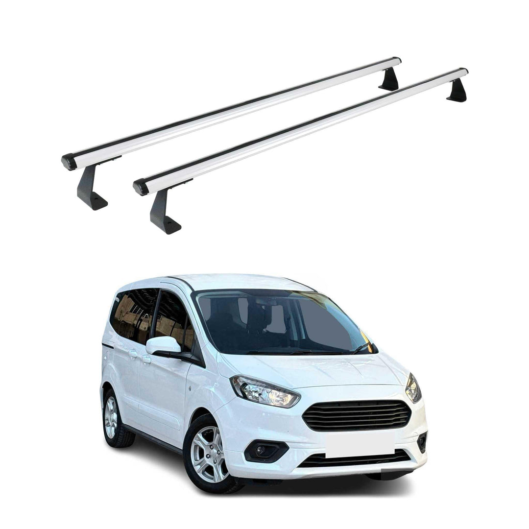 OMAC Heavy Duty Dachträger Querträger kompatibel mit Ford Transit Courier I 2014-2023 – 2 Stangen –