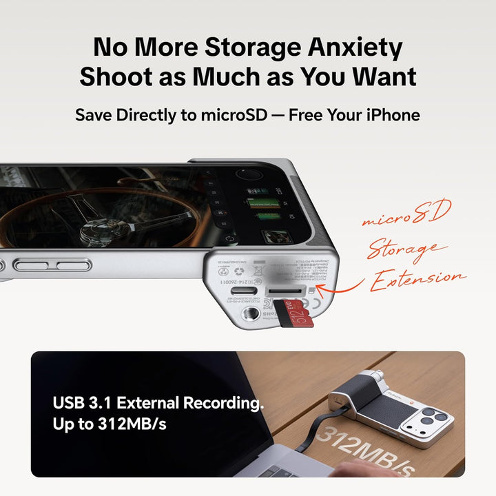 PGYTECH RetroVa All-in-One Ultimate Gift Set für iPhone 17 Pro Max, mit 2.35x Teleobjektiv, Vintage-