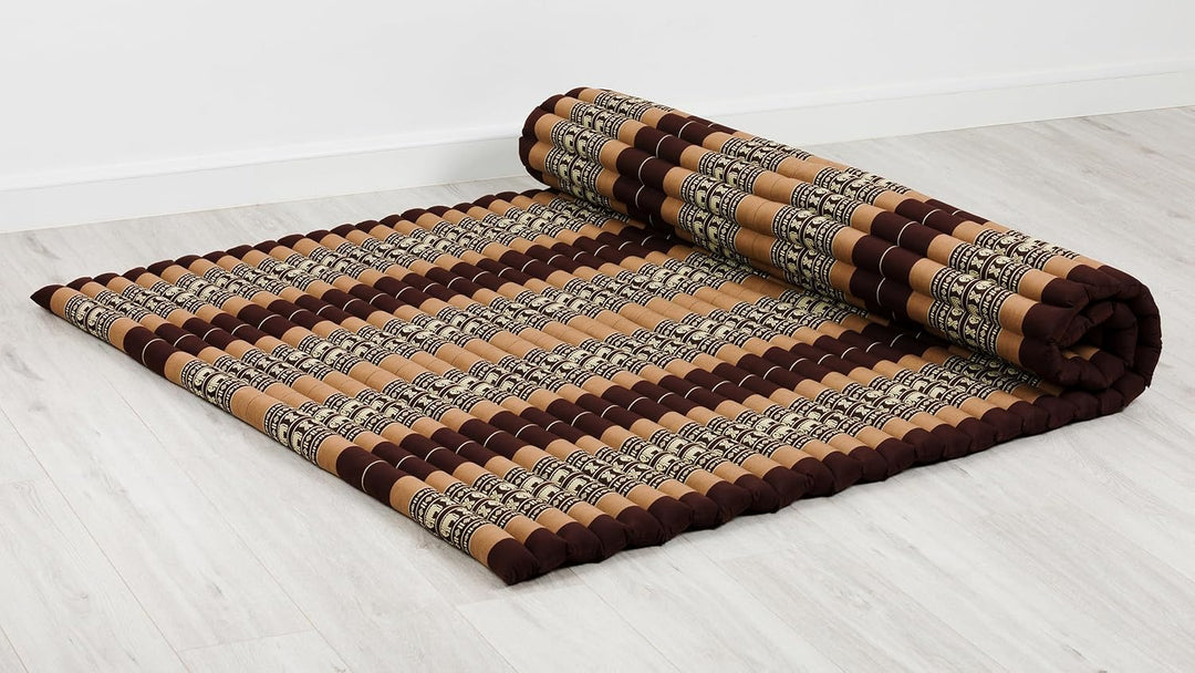 Asia WOHNSTUDIO livasia Rollmatte XXL breit Doppelbett - 200x145x4,5cm - Gästebett Gästematratze 2 P