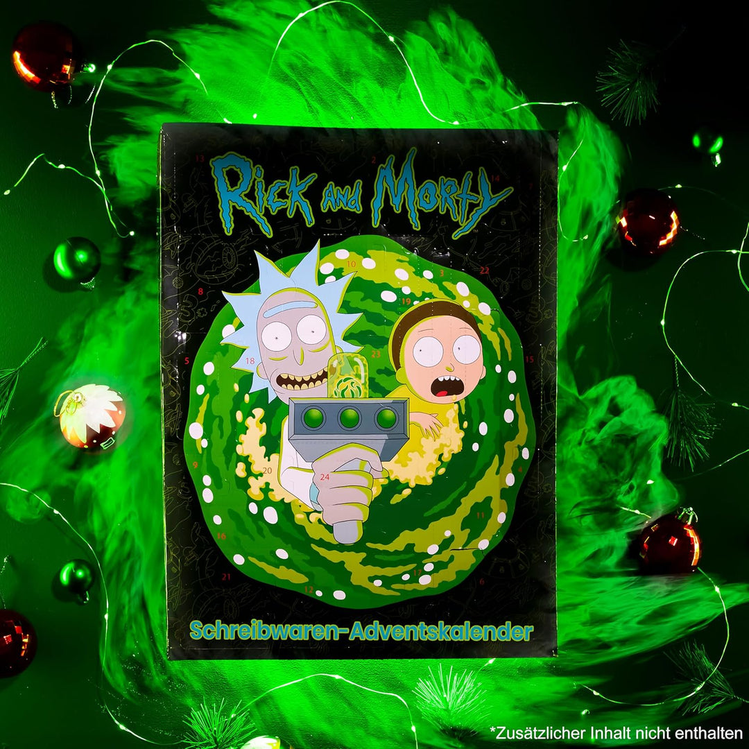 RICK AND MORTY Adventskalender 2024, Lustiger Countdown Kalender