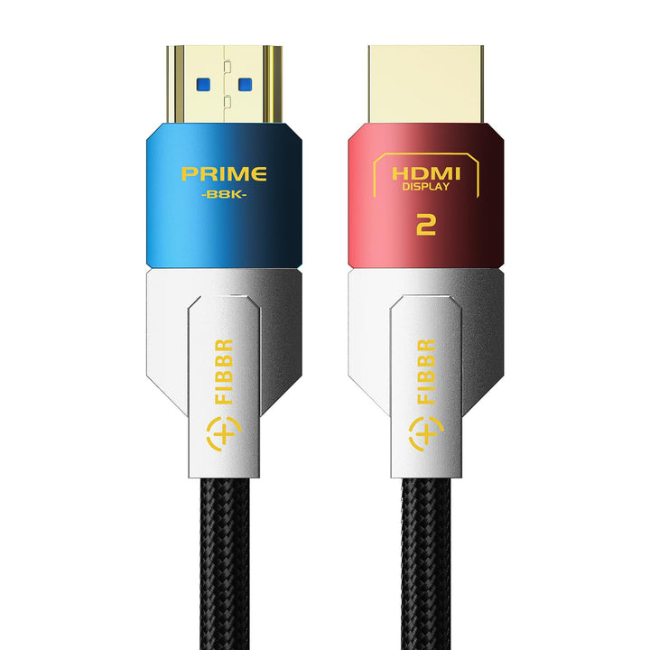 FIBBR 8K HDMI 2.1 Glasfaser Kabel 2M, 48Gbps High Speed HDMI Kabel unterstützt 8K@60Hz, 4K@120Hz/1