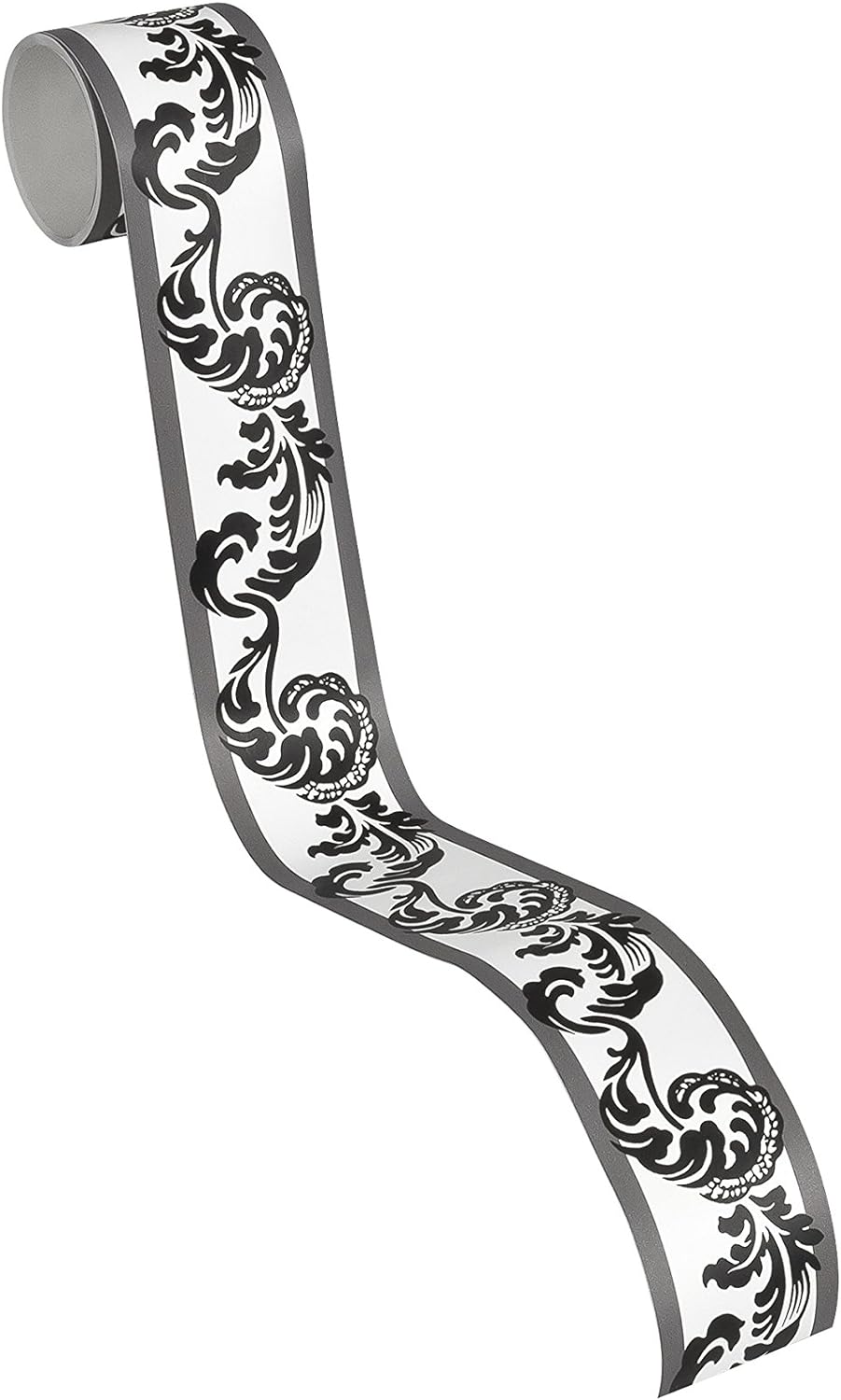 A.S. Création selbstklebende Bordüre Stick ups klassisch 5,00 m x 0,05 m schwarz weiss Made in Germa