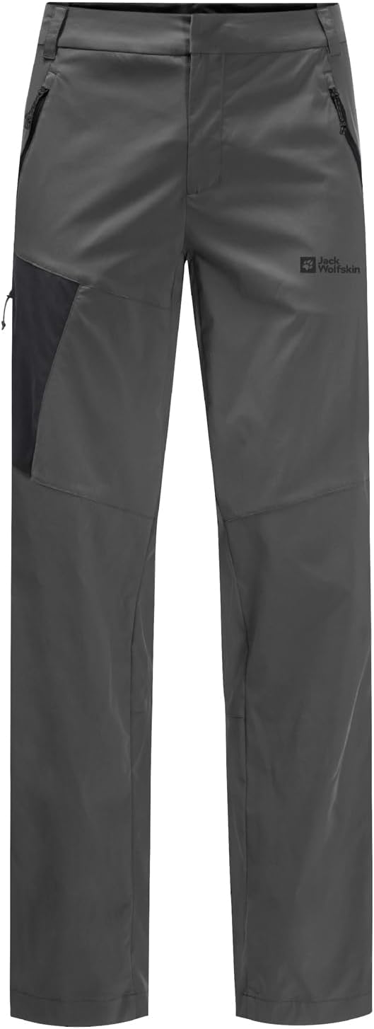 Jack Wolfskin Herren Wanderhose Glastal Pants M 48 Lang Slate, 48 Lang Slate