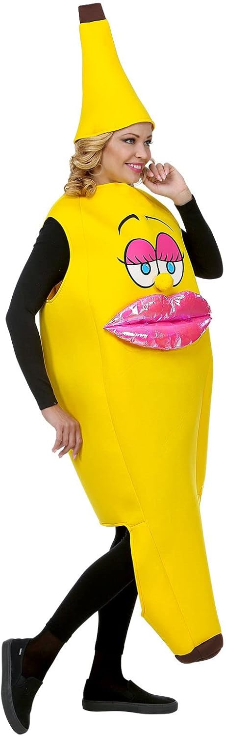 "MISS BANANA" (Overalls, Headpiece) - (One Size Fits Most Adult) Einheitsgrösse, Einheitsgrösse