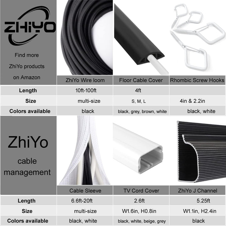ZhiYo 30 m langer Draht-Webstuhl, 6,35 mm 100 FT 1/4” Schwarz, 100 FT 1/4” Schwarz