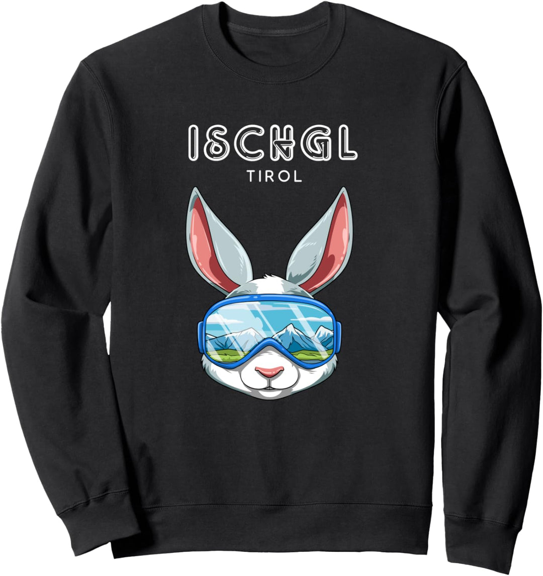 Ischgl Tirol Österreich Retro Ski Hase Sweatshirt