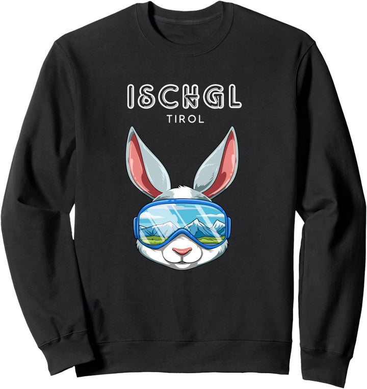 Ischgl Tirol Österreich Retro Ski Hase Sweatshirt
