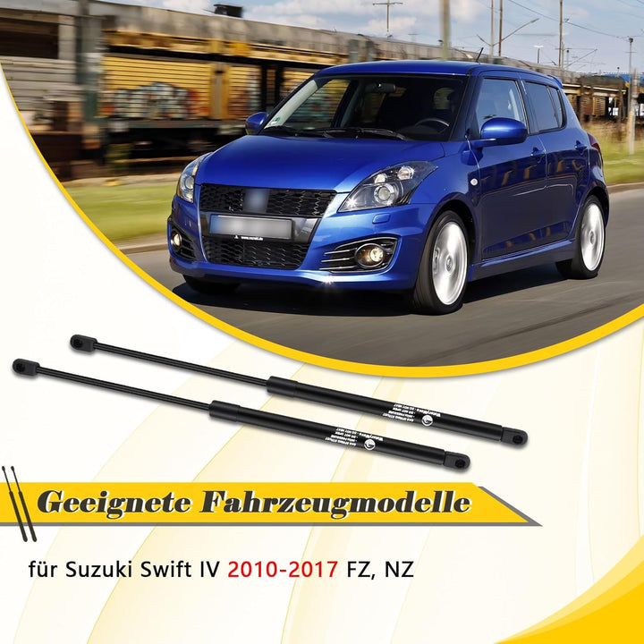 WateryWave 2X Heckklappendämpfer für Suzuki Swift IV 2010-2017 FZ, NZ Kofferraum-gasfeder 270N Gasdr