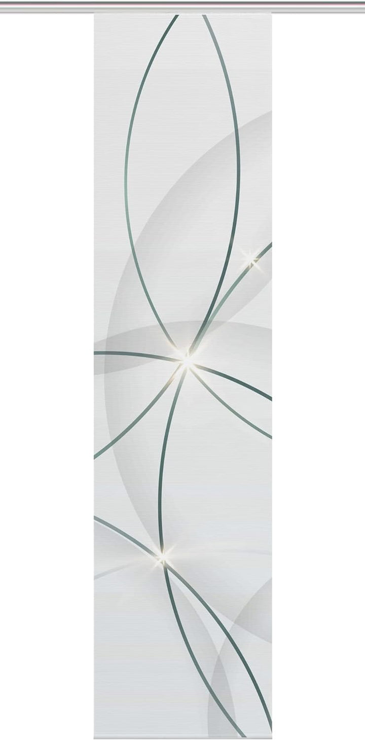 Vision S Schiebegardine BLINKI, Digitaldruck auf Bambus-Optik, mit abstraktem Motiv, 260x60cm, Farbe