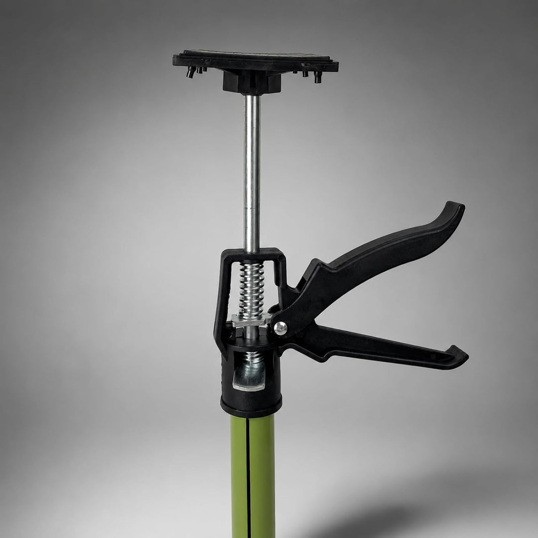 2x Montagestütze kurz 57-117 cm Klicksystem Teleskopstütze Einhandstütze Zargenspanner