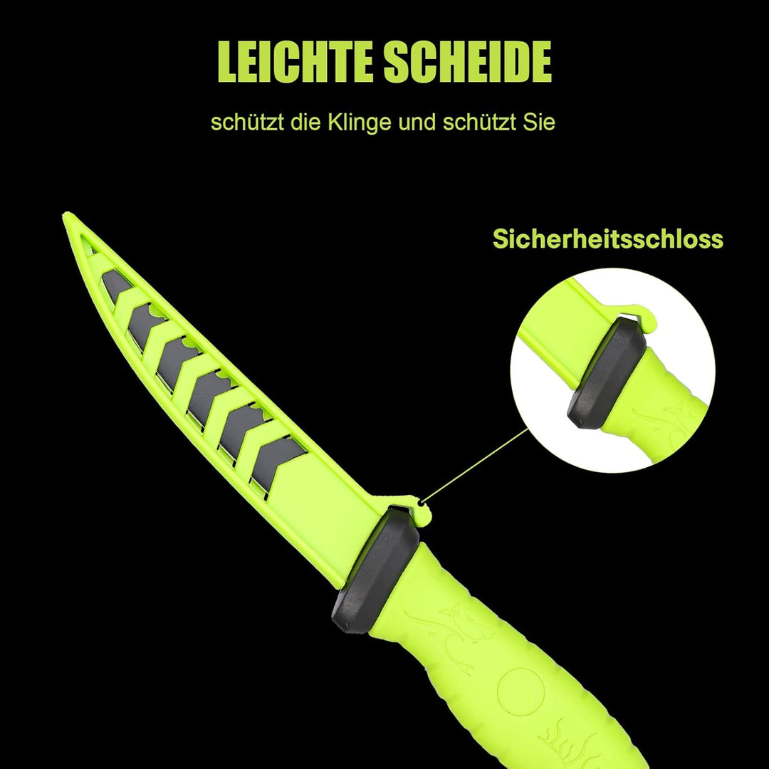 Seaknight Angelmesser 5" 7" 9" Rasiermesser scharfe Edelstahlklinge Filetmesser Rutschfester Gummigr
