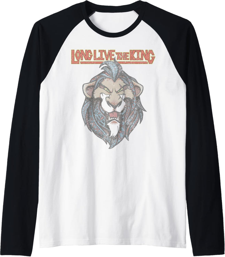 Disney Lion King Geometric Scar Long Live The King Raglan
