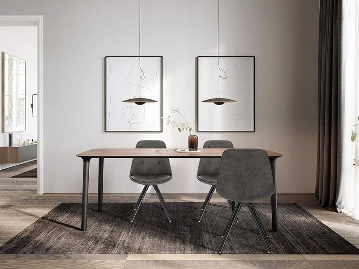 WOLTU Esszimmerstühle 2er Set, Küchenstuhl, Skandinavisch Design, schminktisch Stuhl, Loungesessel,