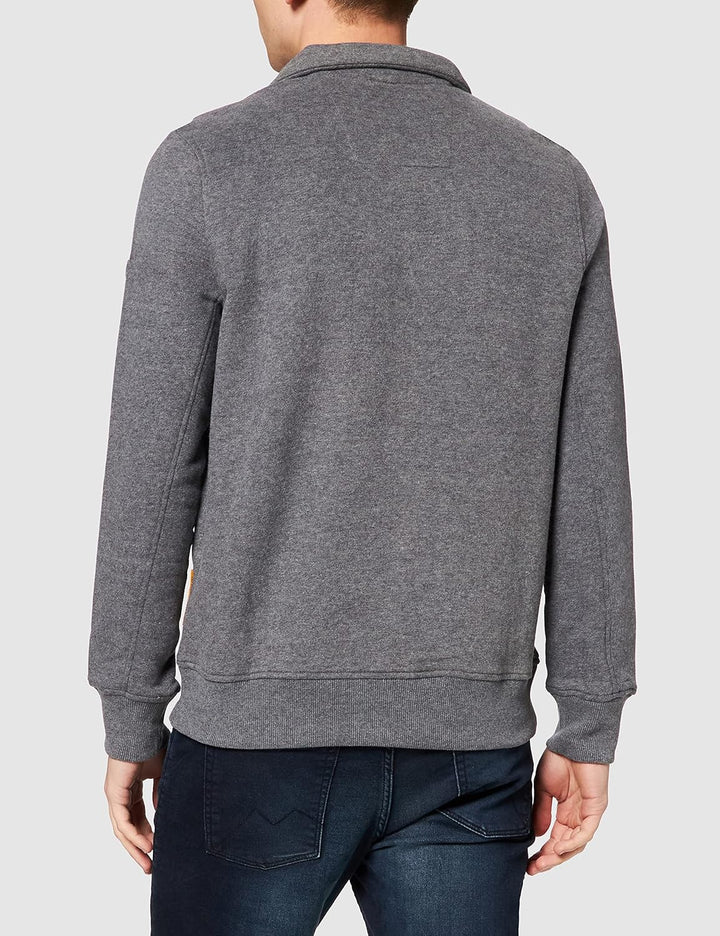 camel active Herren 4093446f14 Pullover S Stone Grey, S Stone Grey