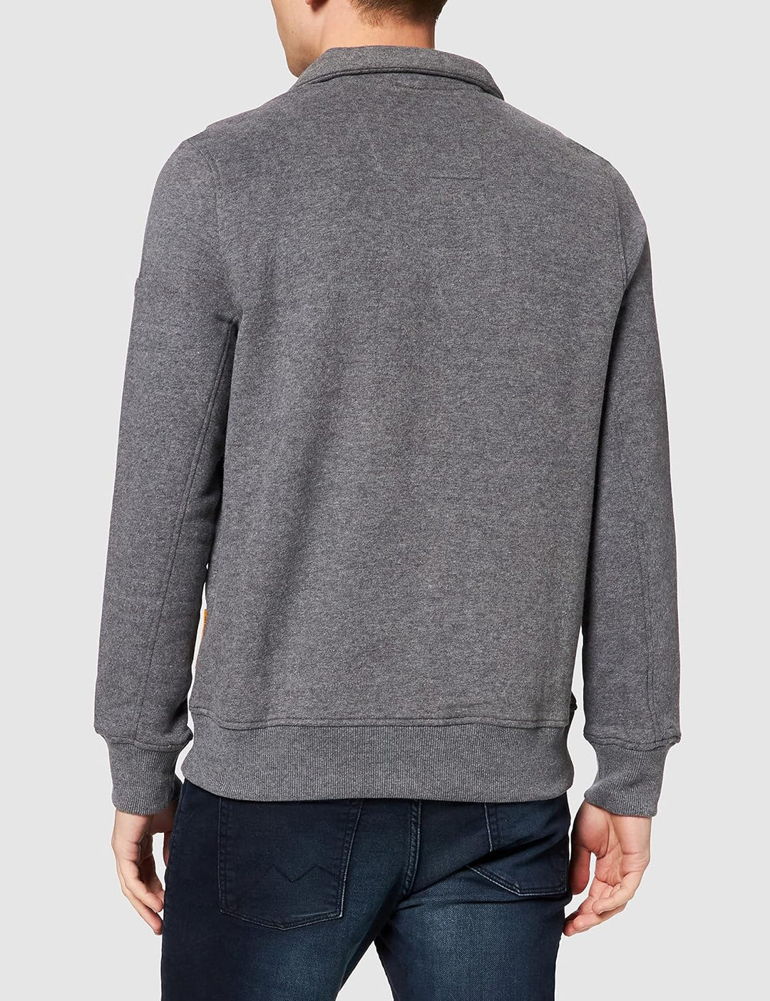 camel active Herren Troyer Pullover Pulli Sweaterstrick Stone Grey XL Stone Grey, XL Stone Grey
