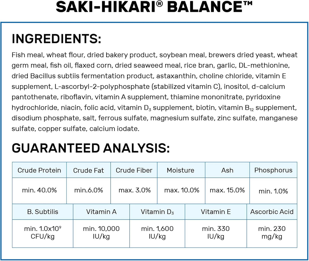 Saki-Hikari Balance Pellets 5 kg Floating M Koifutter (Basic Diet)