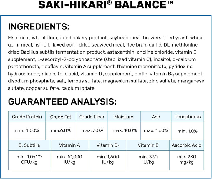 Saki-Hikari Balance Pellets 5 kg Floating M Koifutter (Basic Diet)