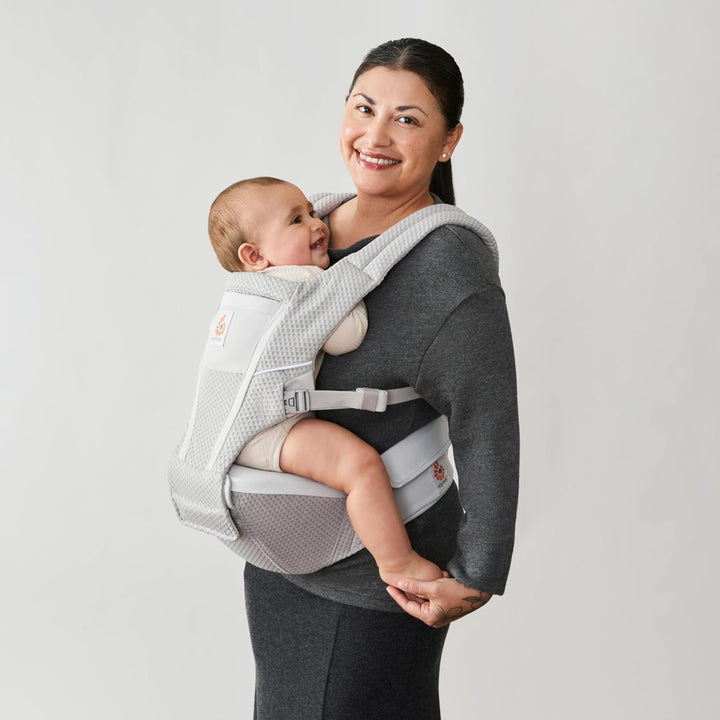 Ergobaby Alta Hip Seat Babytrage mit Babyhüftsitz für Babys und Kleinkinder ab 4 Monaten (5,5 kg - 2