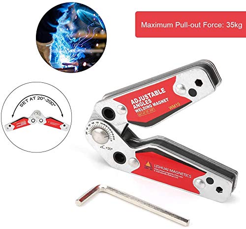 Schweissmagnethalter，Jectse 20 ° -200° Verstellbare Winkel Starke magnetische breite Adsorptionsfläc