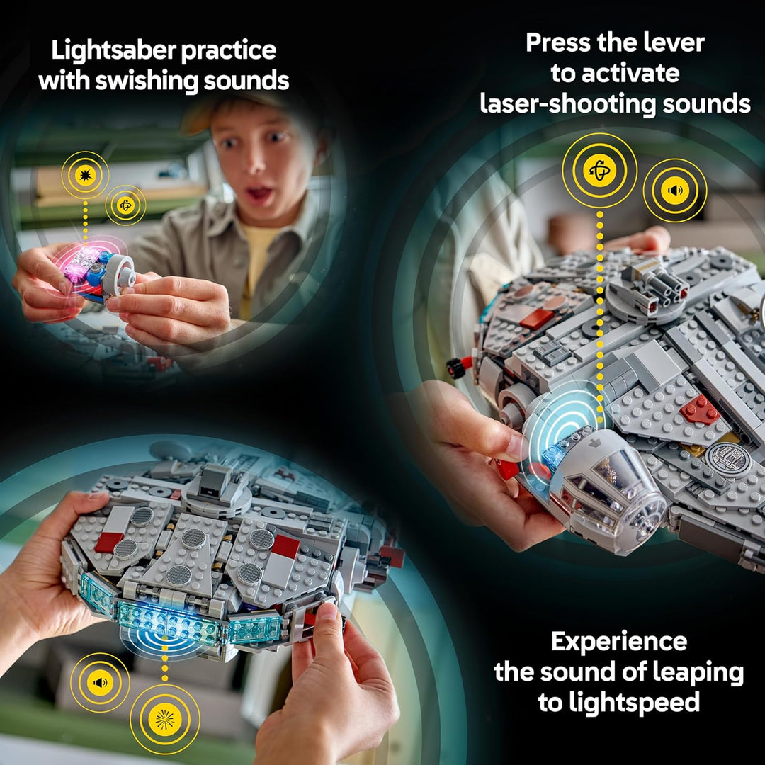 LEGO Star Wars 75426 SMART Play: Millennium Falke Modell - Kompatibles Interaktives Spielzeug inkl.