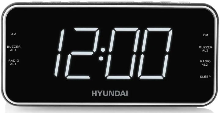 HYUNDAI Radiowecker HYURAC521 I LED Display I Digitaler FM/AM Tuner I Wecker I Radio I Snooze