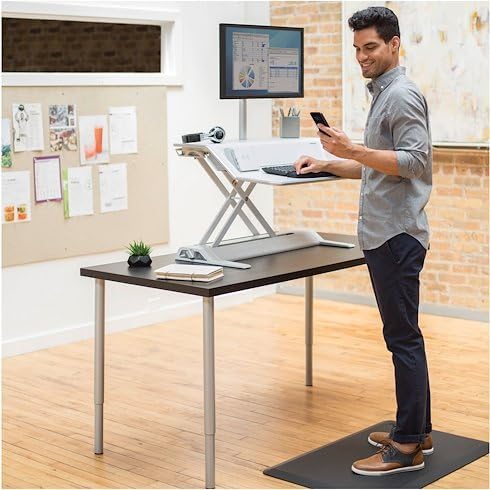 Fellowes Anti-Ermüdungsmatte für Steharbeitsplätze, ergonomisch, für Büro und Home Office Schwarz Ma