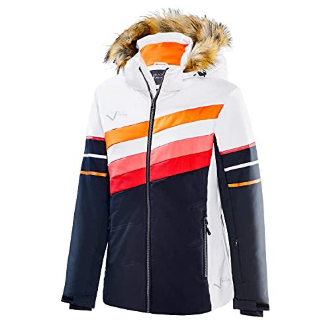 Black Crevice Damen Skijacke 36 Weiss/Schwarz, 36 Weiss/Schwarz
