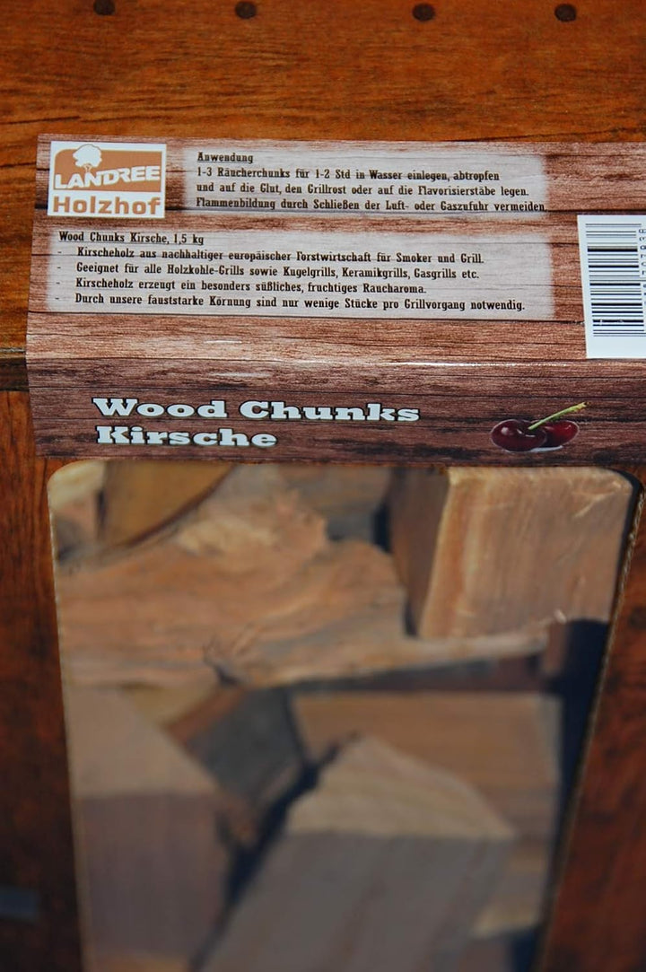 Kirsche Wood Chunks / Cherry Chunks Räucherklötze / Smokerholz direkt vom Holzhof, 100% Natürlich fü