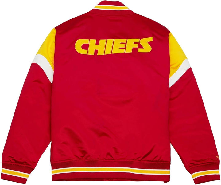 Mitchell & Ness NFL Heavyweight Satin Jacket - NFL XL Kansas City Chiefs, Rot, XL Kansas City Chiefs