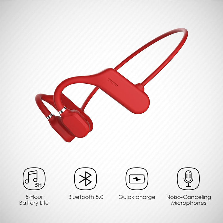Queen.Y Knochenleitung Kopfhörer Bluetooth Offenes Ohr Drahtlose HiFi Stereo Kopfhörer mit Mikrofon