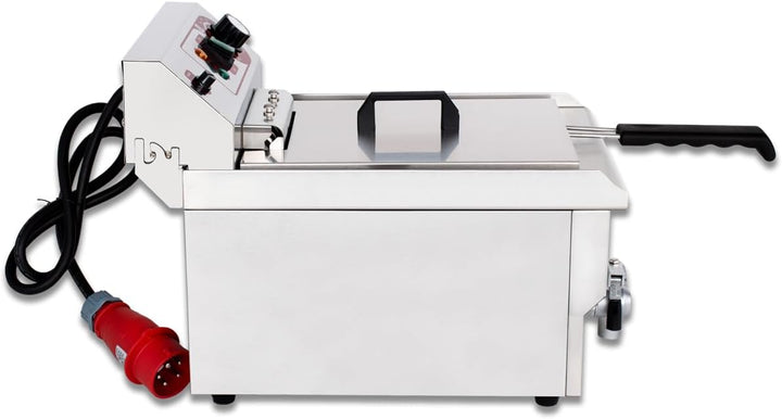 Beeketal 'BWF-131' Profi Gastronomie Kaltzonen Fritteuse (13l Volumen für max. 8,5l Öl) Gastro Imbis