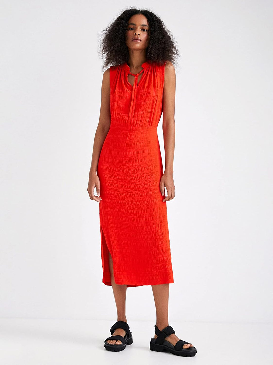 Desigual Damen Casual Dress L Orange, L Orange