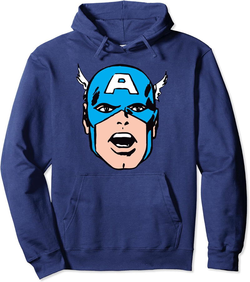 Marvel Captain American Big Face Pullover Hoodie