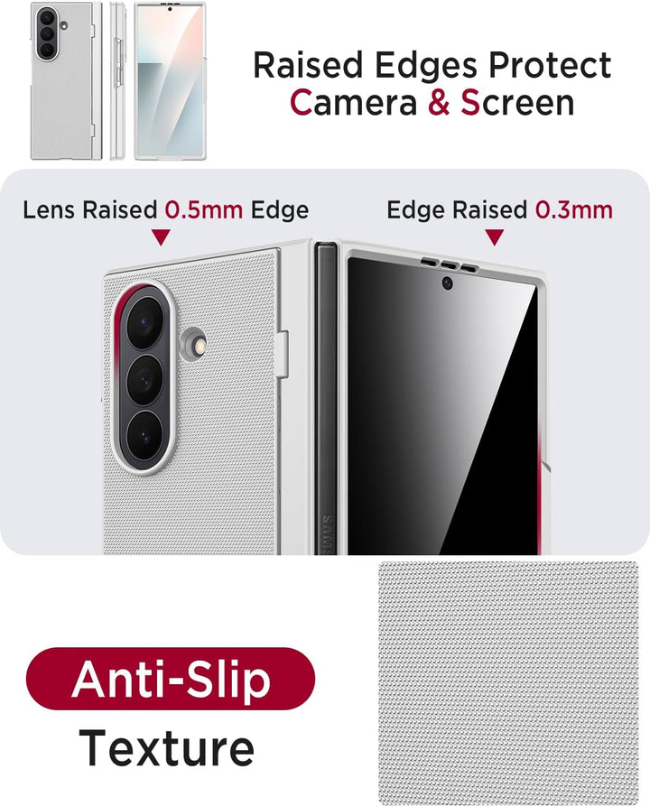 Miimall Handyhülle Kompatibel mit Samsung Galaxy Z Fold 7 Hülle mit Ständer, [Privacy Displayschutz]