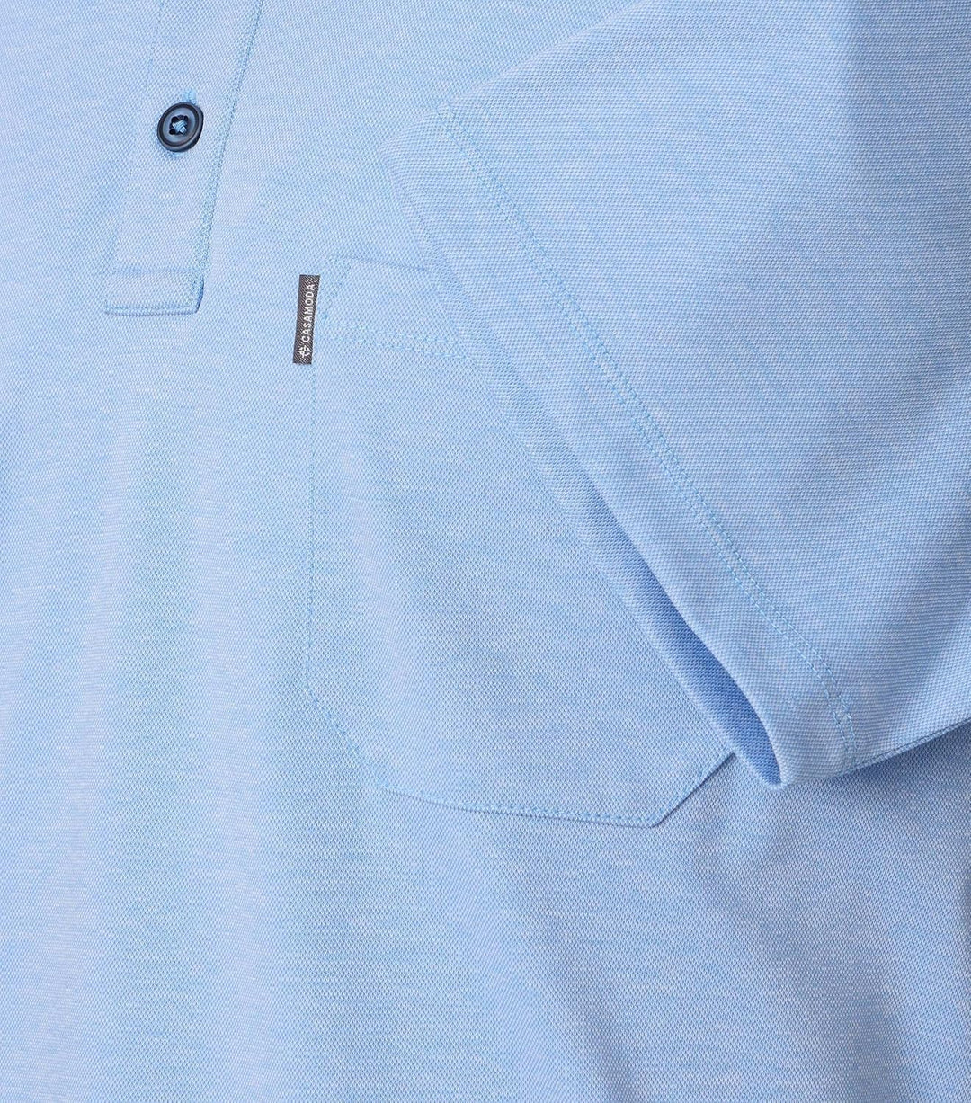 CASAMODA Polo-Shirt Uni S Blau (102), S Blau (102)