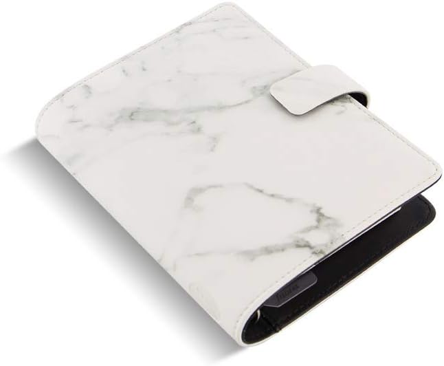 Filofax Patterns Marble Pocket organiser, white, pocket